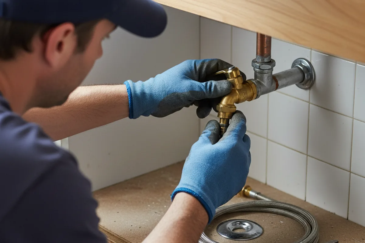 Shutoff valve and fitting work during Faucet and Fixture Repair in Cedar